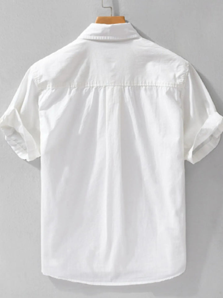 Men's Plus Size Button Up Short Sleeve Shirt
