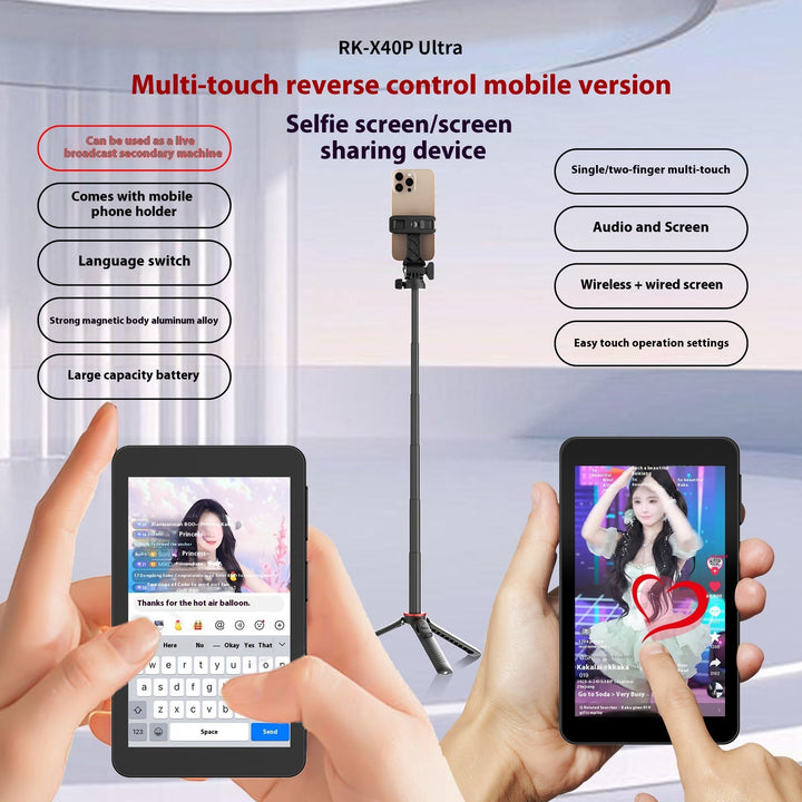 Touch Screen Zoom Mobile Phone Rear Magnetic Suction