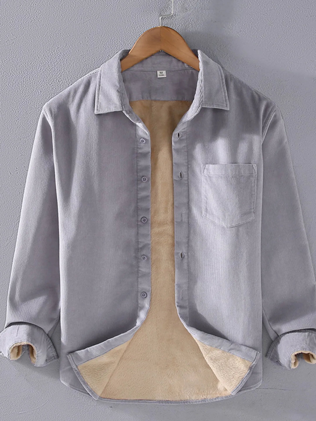 Men's Plus Size Button Up Long Sleeve Shirt
