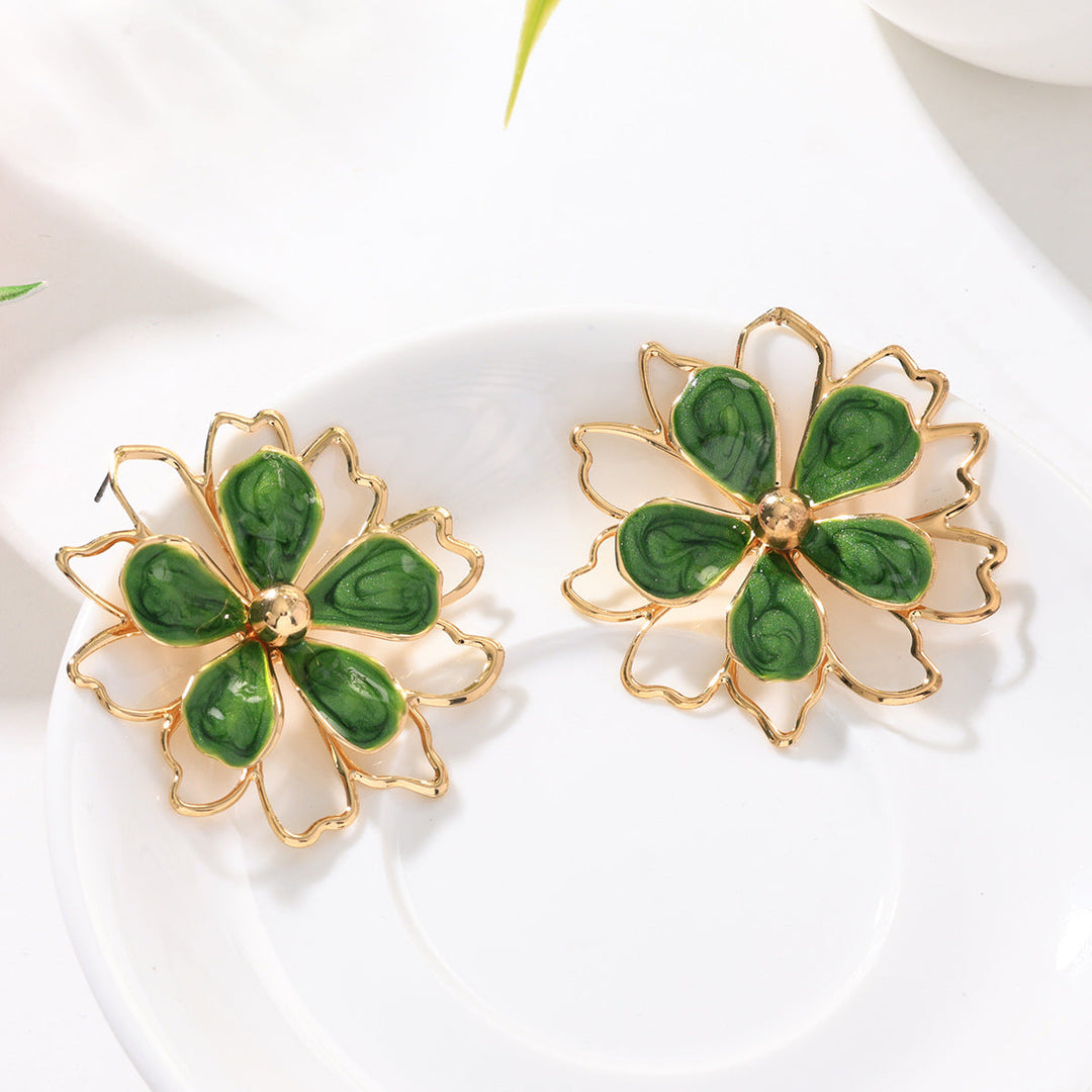 Three-dimensional Flower Ring Bracelet