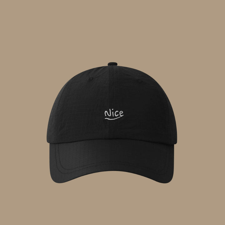 Summer Women's Fine-check Embroidered Nice Letter Style Fashionable And Simple Baseball Cap, Suitable For Daily Commuting And School Wear, Versatile Soft-brimmed Hat