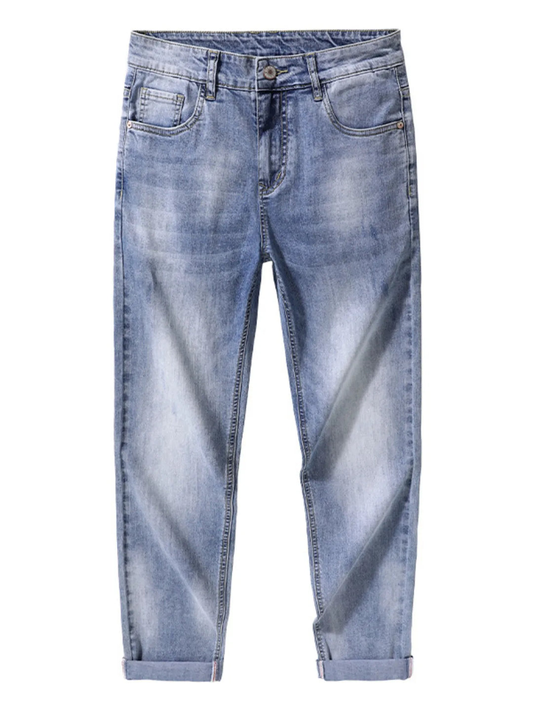 Men's Washed Slim Fit Jeans