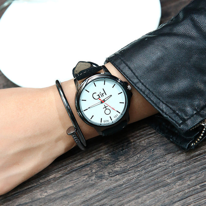 Fashionable Harajuku-style Retro Couples Watches