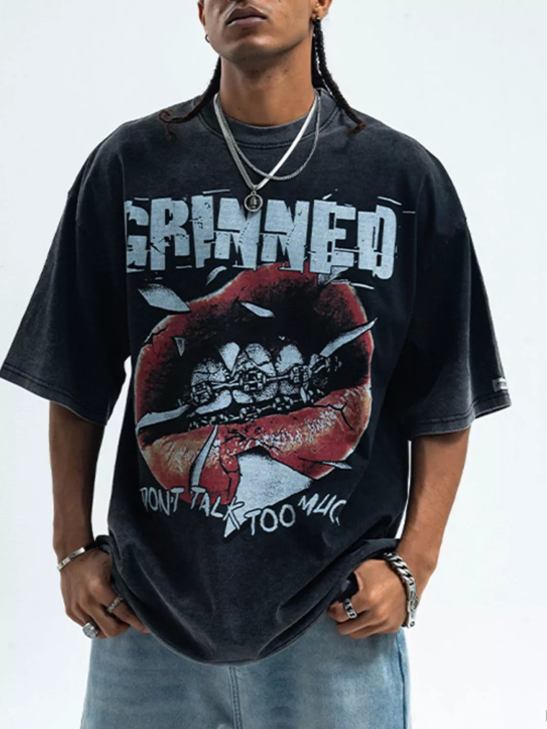 Men's Graphic Round Neck Short Sleeve T-Shirt