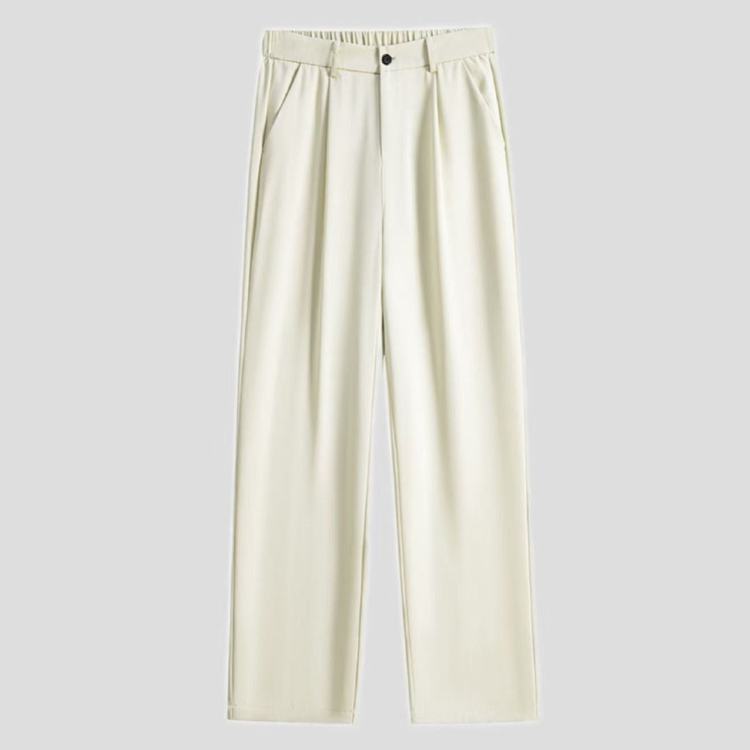 Mens Fashionable Straight-Leg Loose Casual Pants