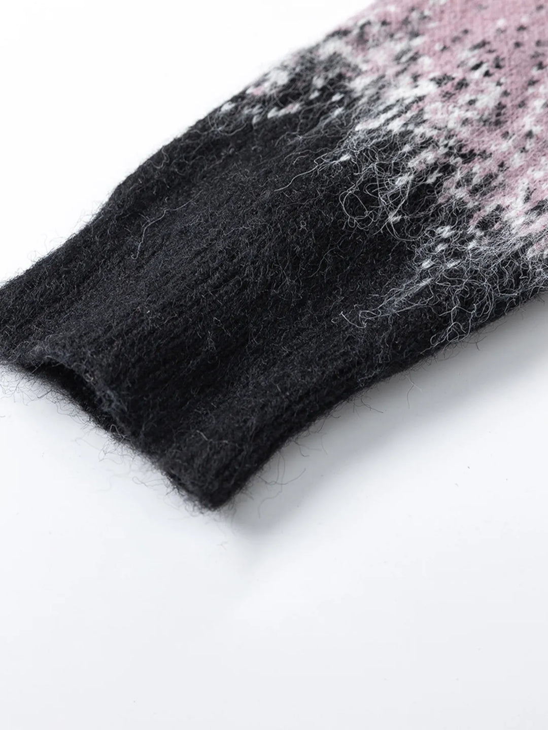 Men's Gradient Text Print Round Neck Sweater