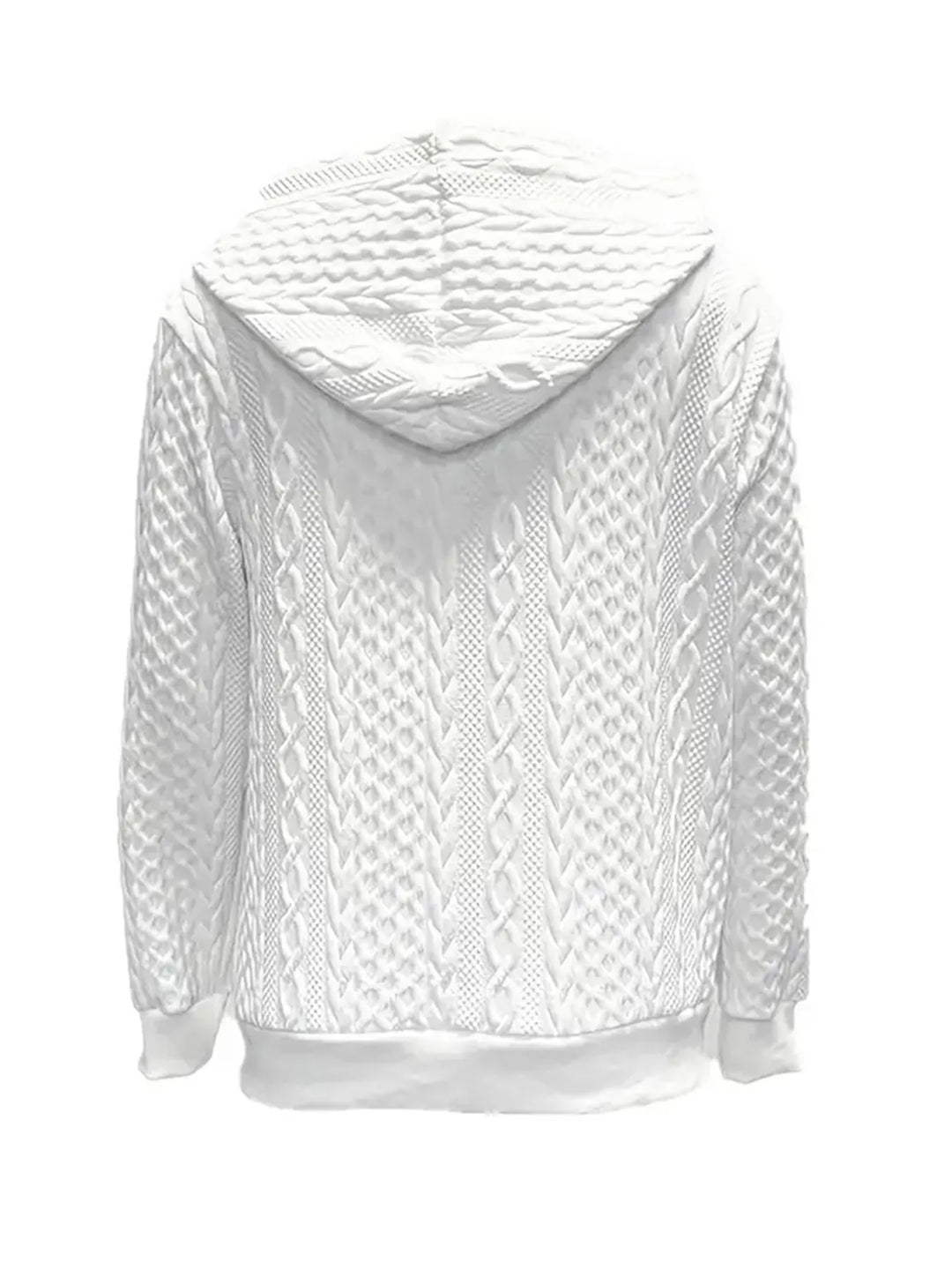 Drawstring Zip Up Hooded Jacket