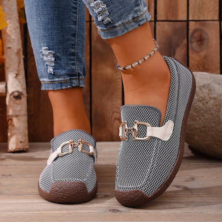 Round Toe Flat Slip-Ons