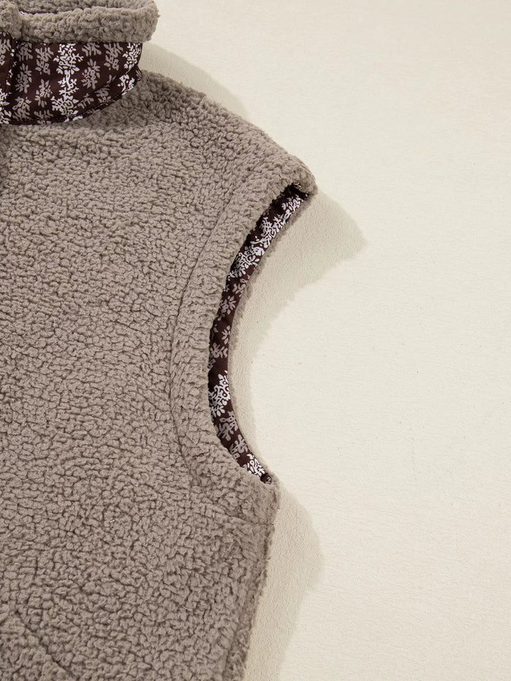 Side Bows Sherpa Fleece Vest