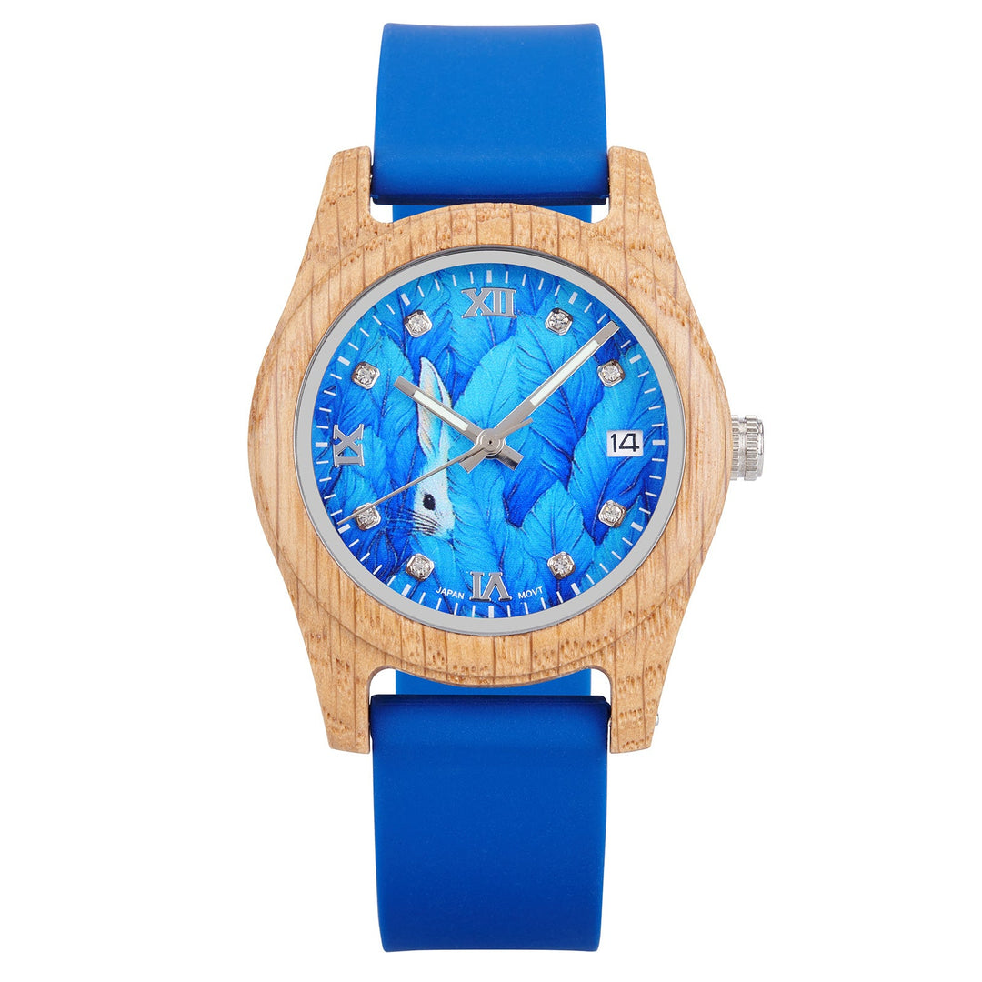 Natural Wood Watch for Women - Lightweight Eco-Friendly Quartz Wristwatch with Minimalist Design Casual Daily Wear