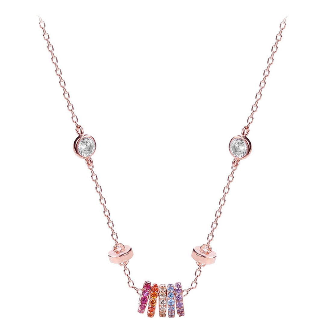 925 Sterling Silver Circle Pendant Necklace