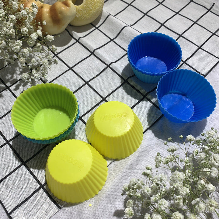 Nonstick Reusable Silicone Cupcake Liners Baking Cups 12 Pieces