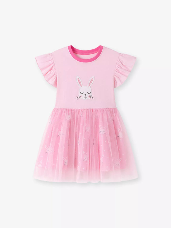 Children's Bunny Cap Sleeve Dress