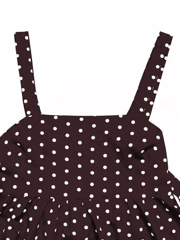 Polka Dot Tie Back Cami