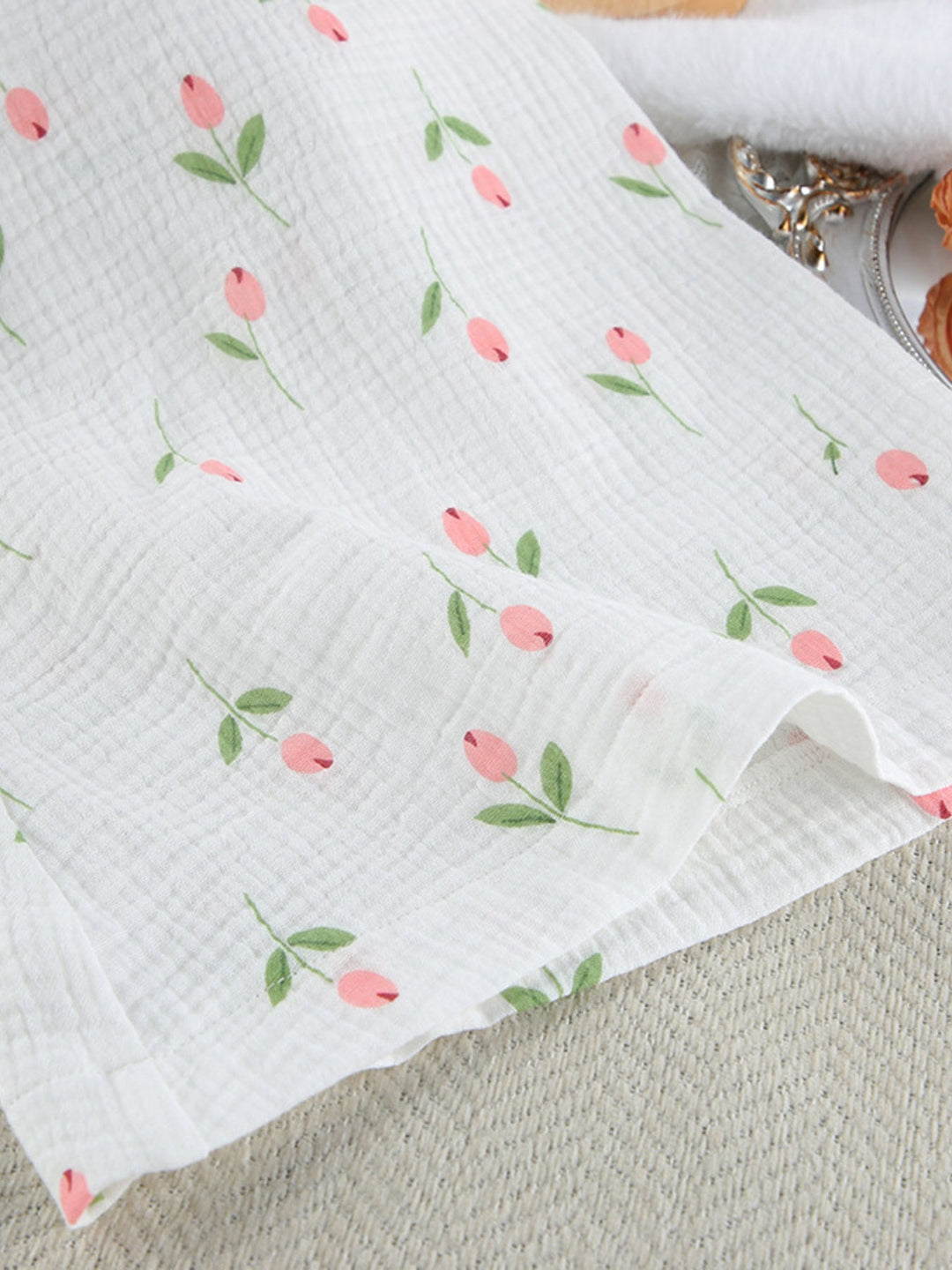 Floral Print Lightweight Lounge Nightgown