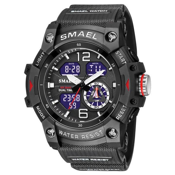 Mens Outdoor Transparent Watch With A Cool Dual-display Design