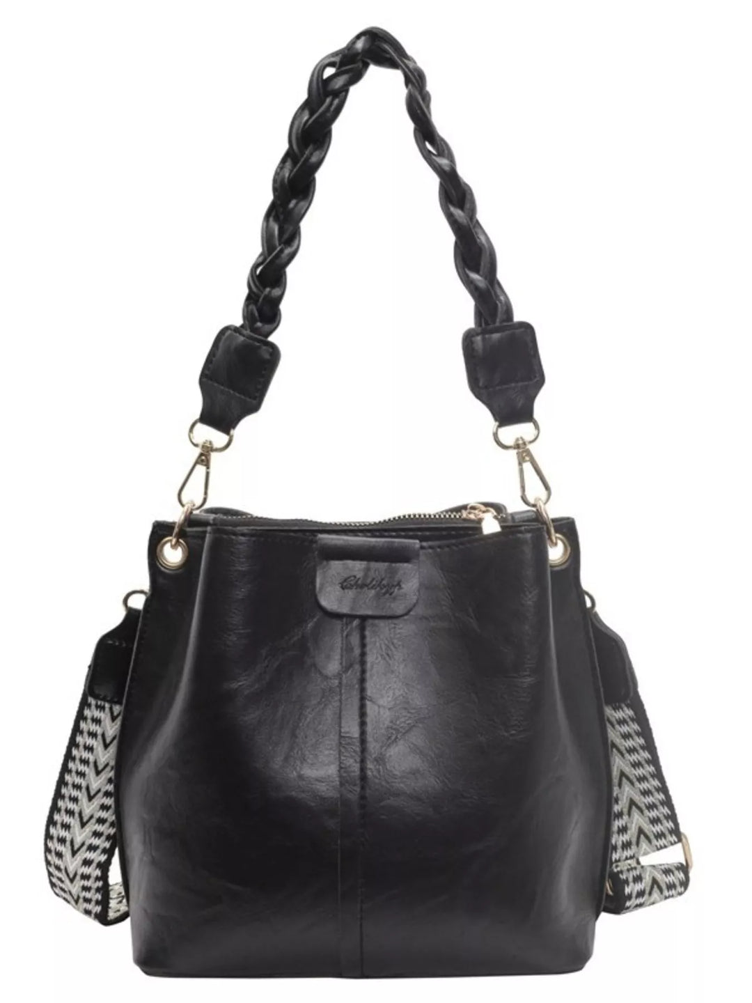 Braided Handle Crossbody Bag