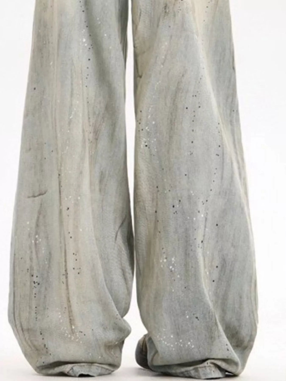 Men's Full Size Vintage Wash Wide Leg Jeans Plus Size