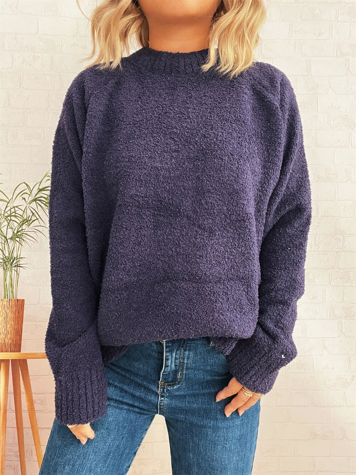 Round Neck Raglan Sleeve Sweater