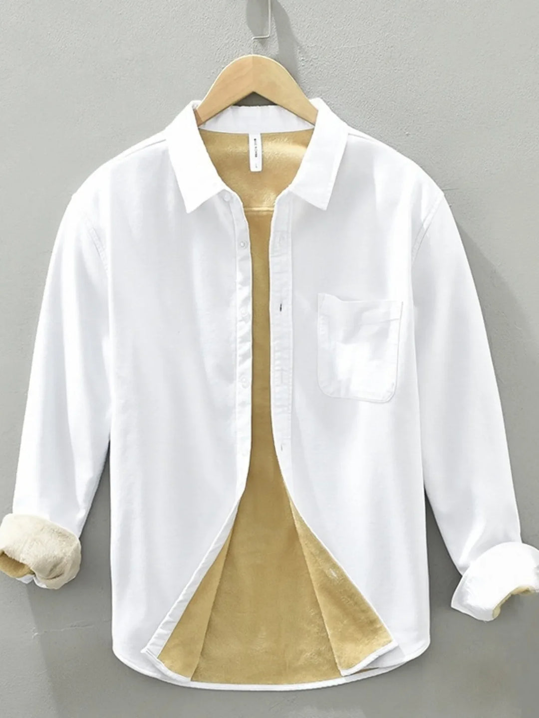 Men's Plus Size Button Up Long Sleeve Shirt