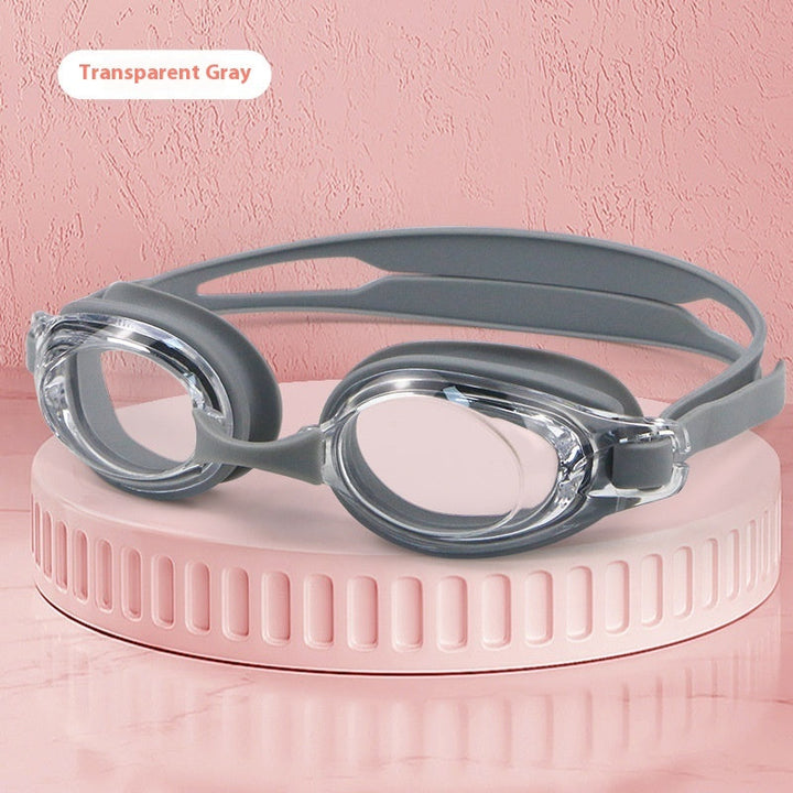 Plain Light Swimming Glasses HD Anti-fog Waterproof Professional Comfortable Big Frame Not Tight