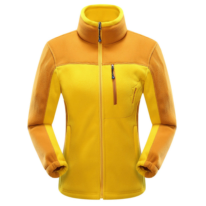 Cross-border Sources Of New Polar Fleece Warm Fleece Couple Cardigan Contrast