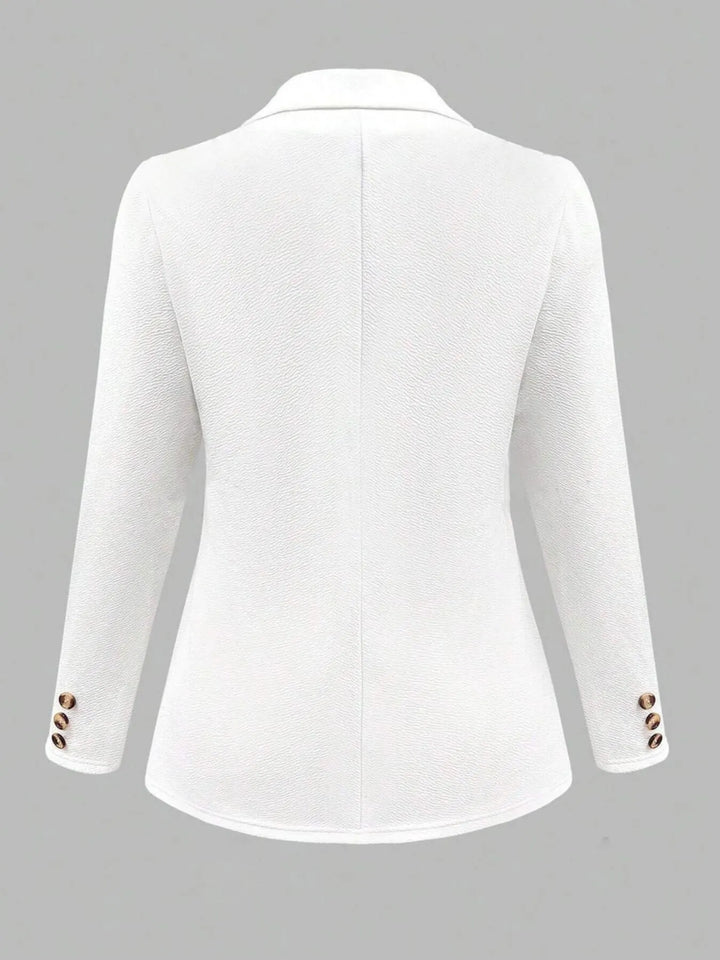 Lapel Collar Open Front Blazer
