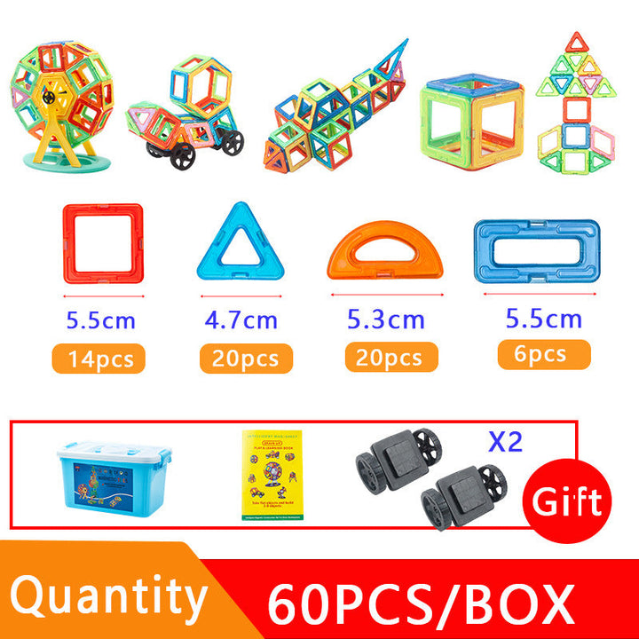 Magnetic building block toys