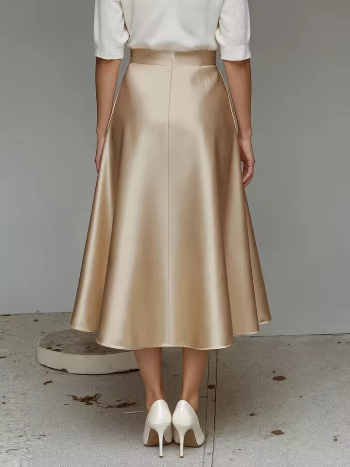 Satin Midi Skirt