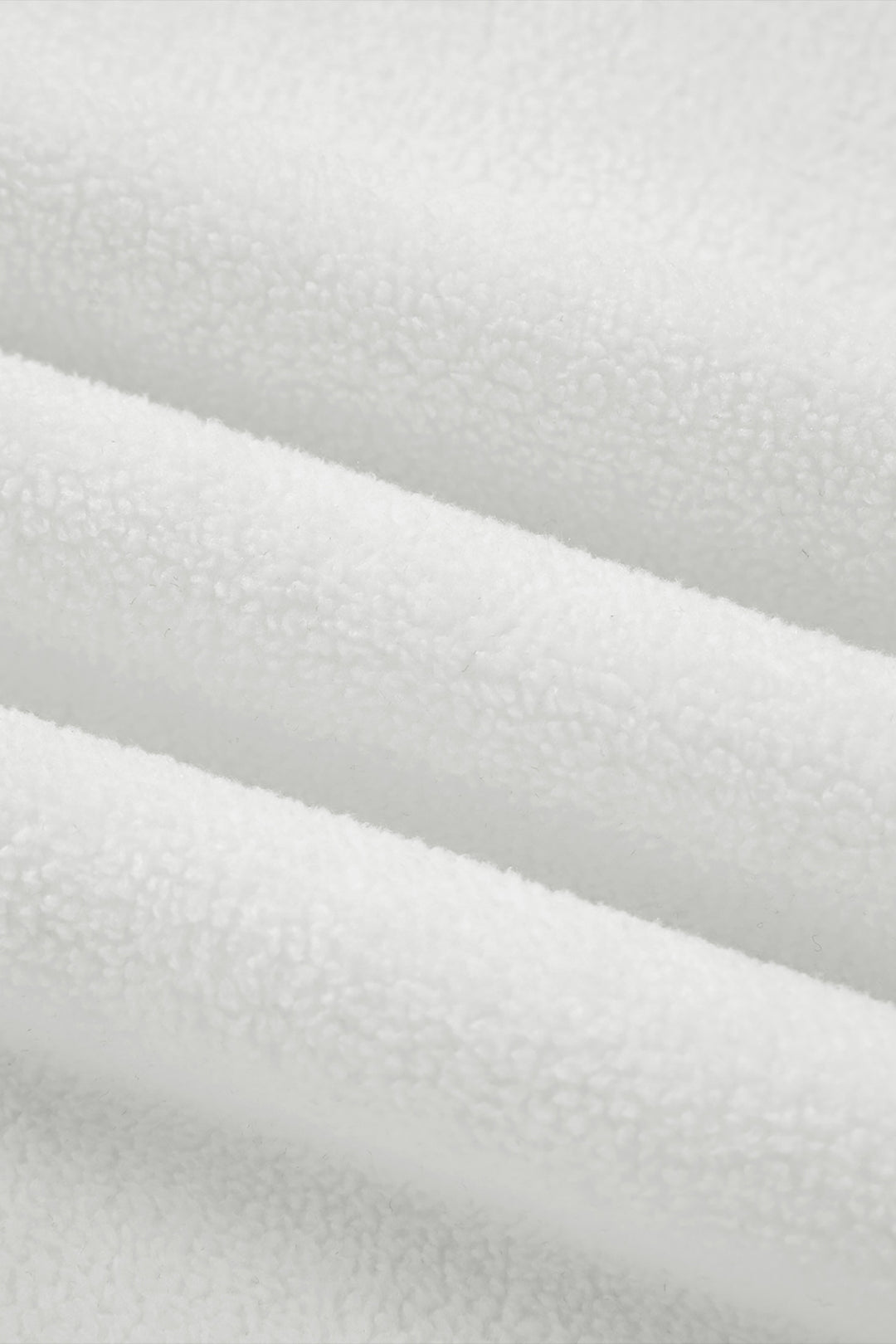 White Oversize Drop Shoulder Reversible Mock Neck Sweatshirt