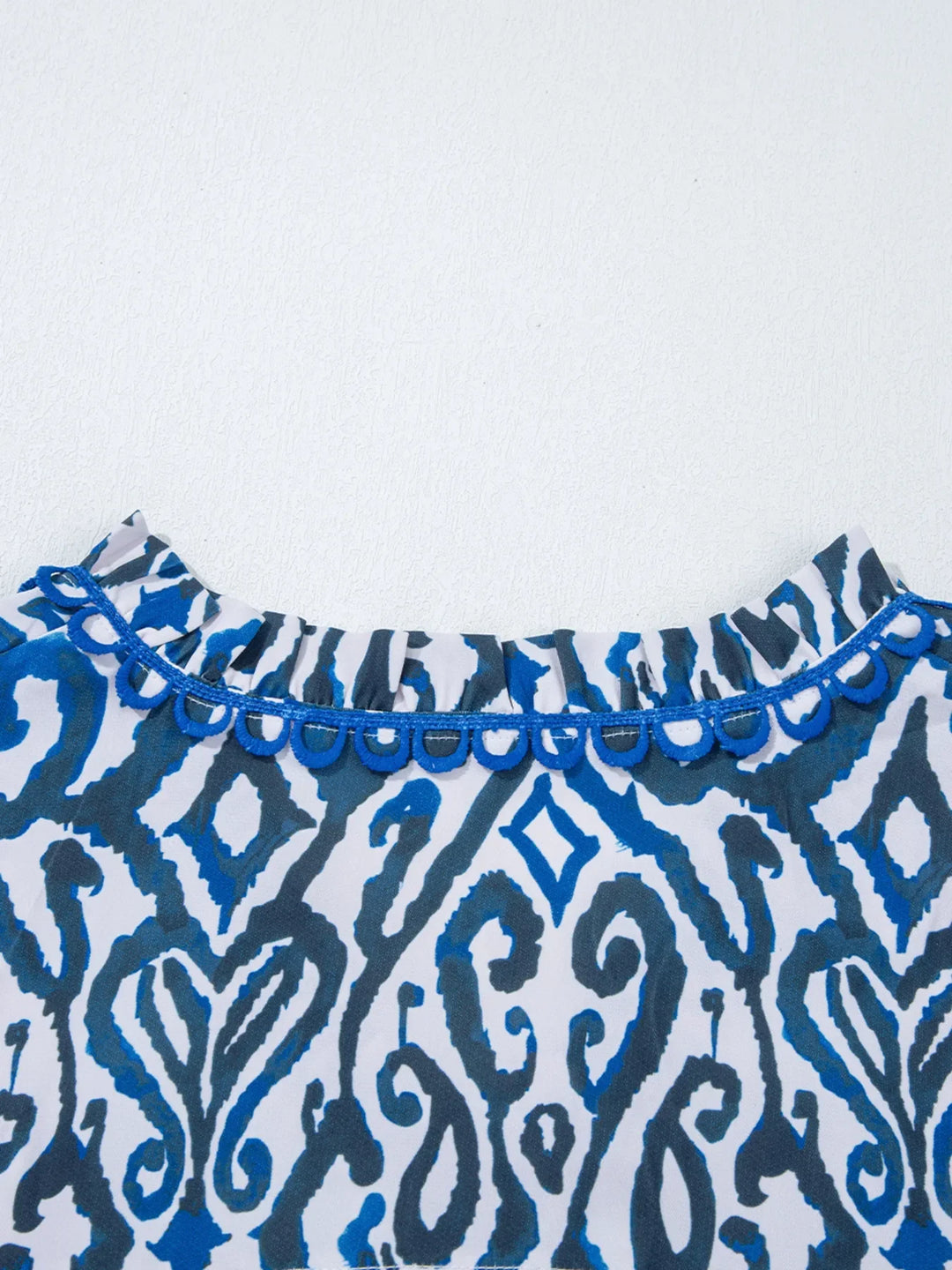Paisley Print Long Sleeve Blouse