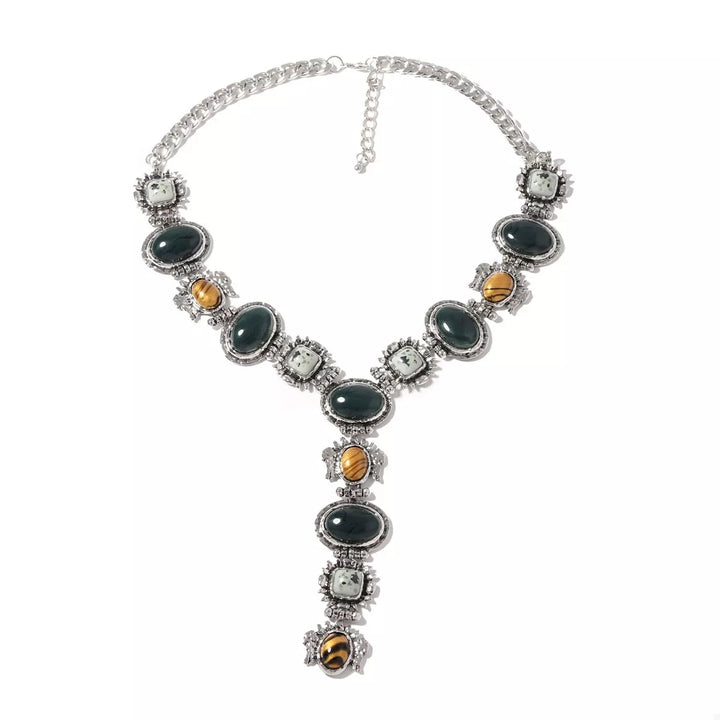 Resin Zinc Alloy Y-Shape Necklace