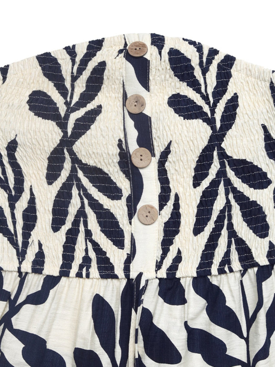 Smocked Printed Tube Romper