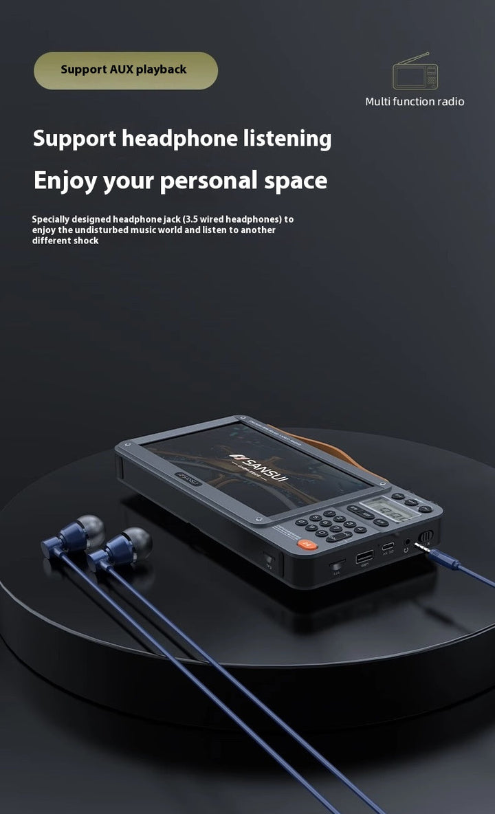Home Elderly Radio Full Band Bluetooth Speaker HD Video Player