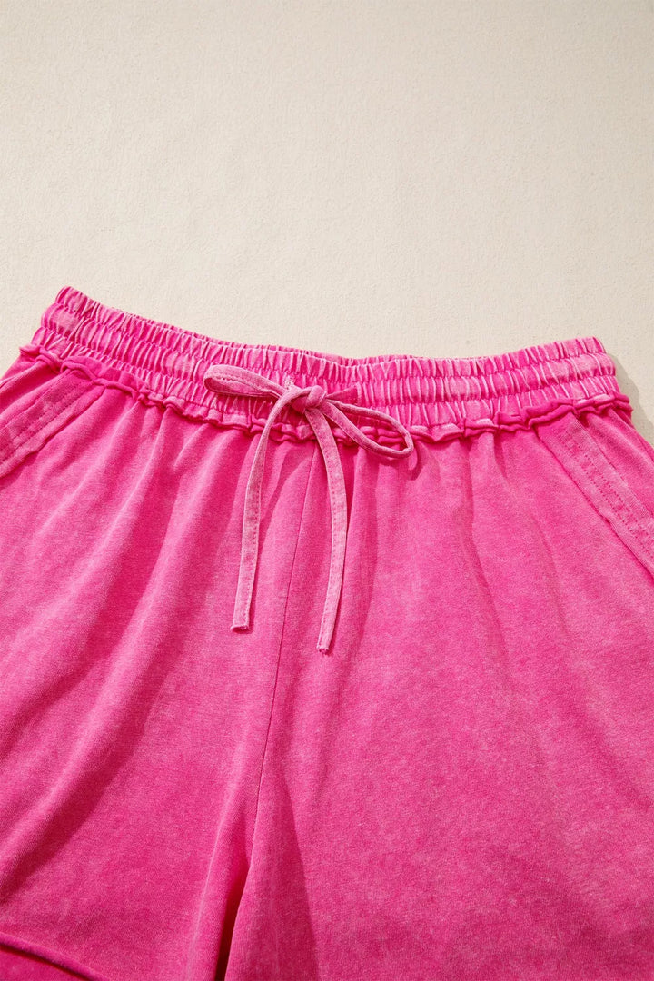 Drawstring Shorts with Pockets