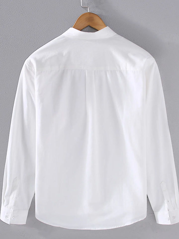 Men's Plus Size Button Up Long Sleeve Shirt