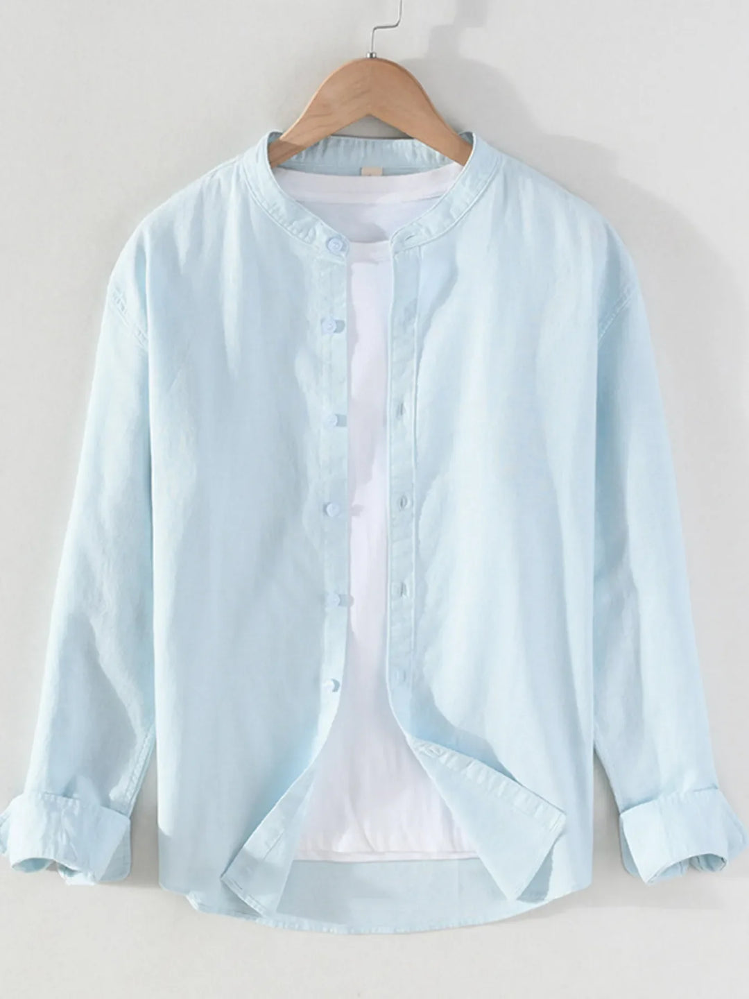 Men's Full Size Button Up Long Sleeve Shirt Plus Size