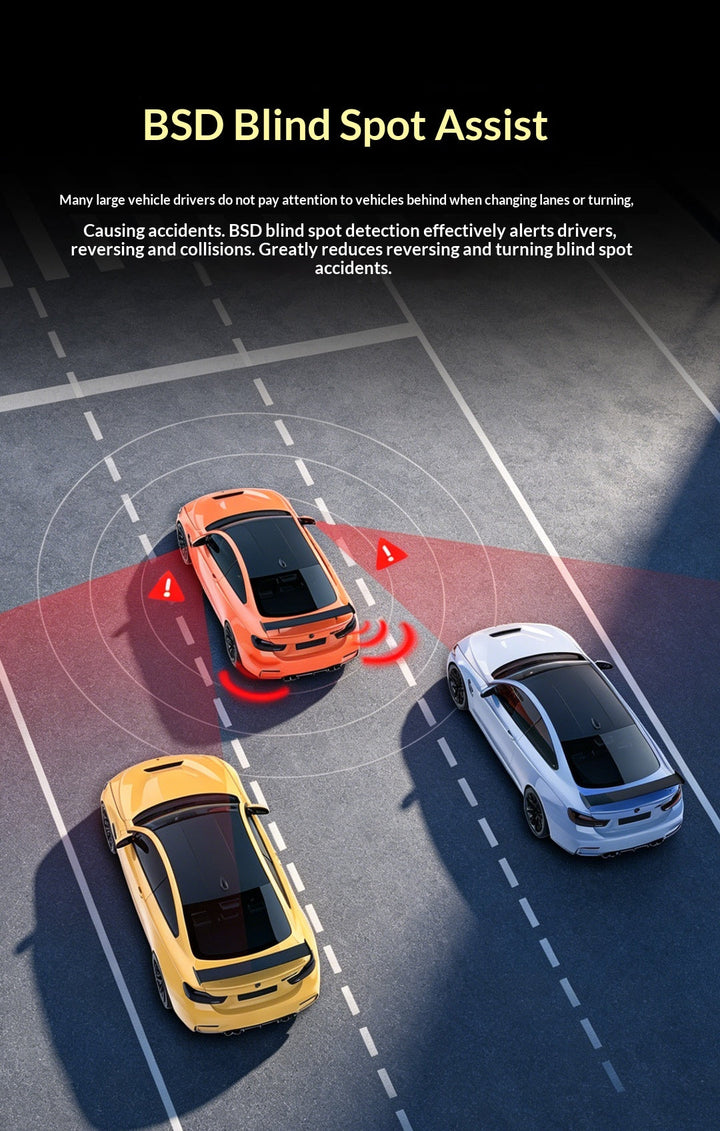 High-definition 3-in-1 4K Dash Camera With Rear And Front Recording Capabilities