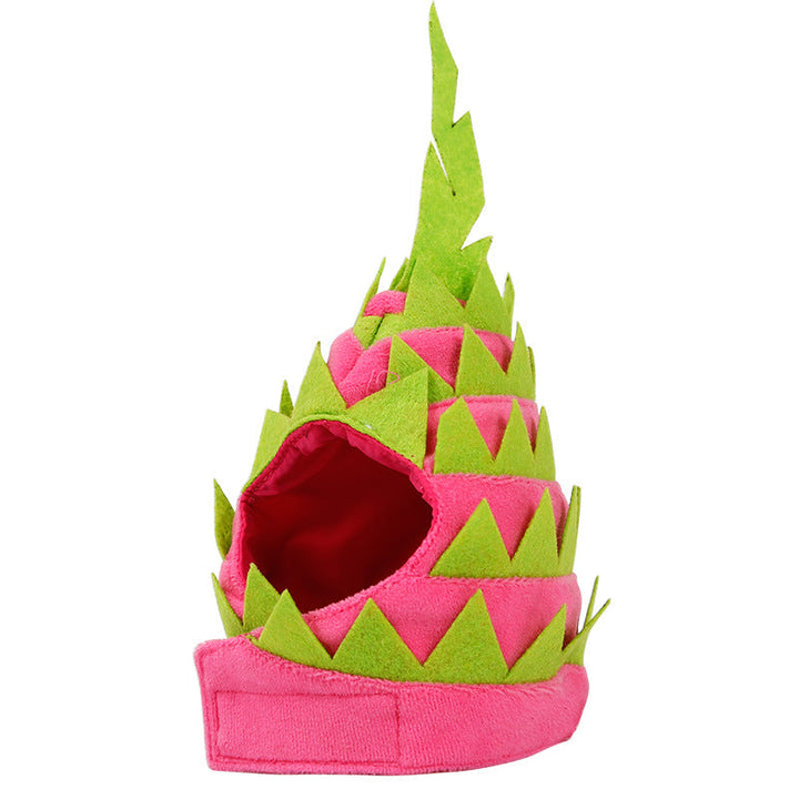 Pitaya Fruit Design Pet Hat Dog Cat Puppy Halloween Party Costumes