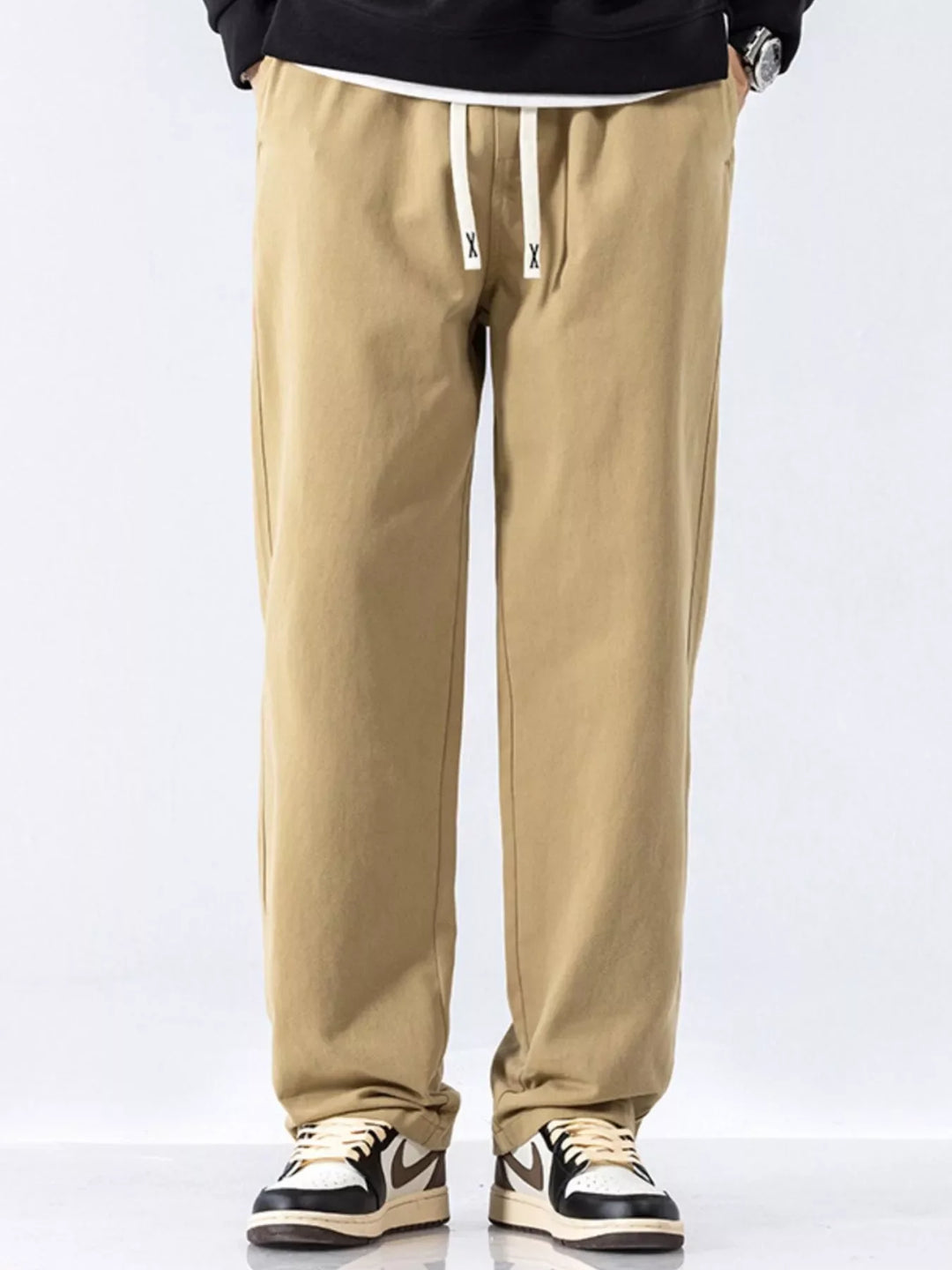 Men's Full Size Casual Loose-Fit Drawstring Pants Plus Size