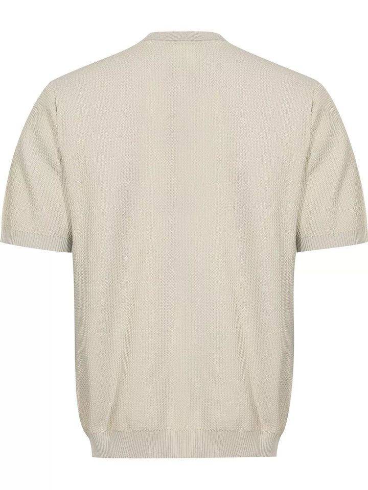 Men's Textured Knit Short Sleeve Top