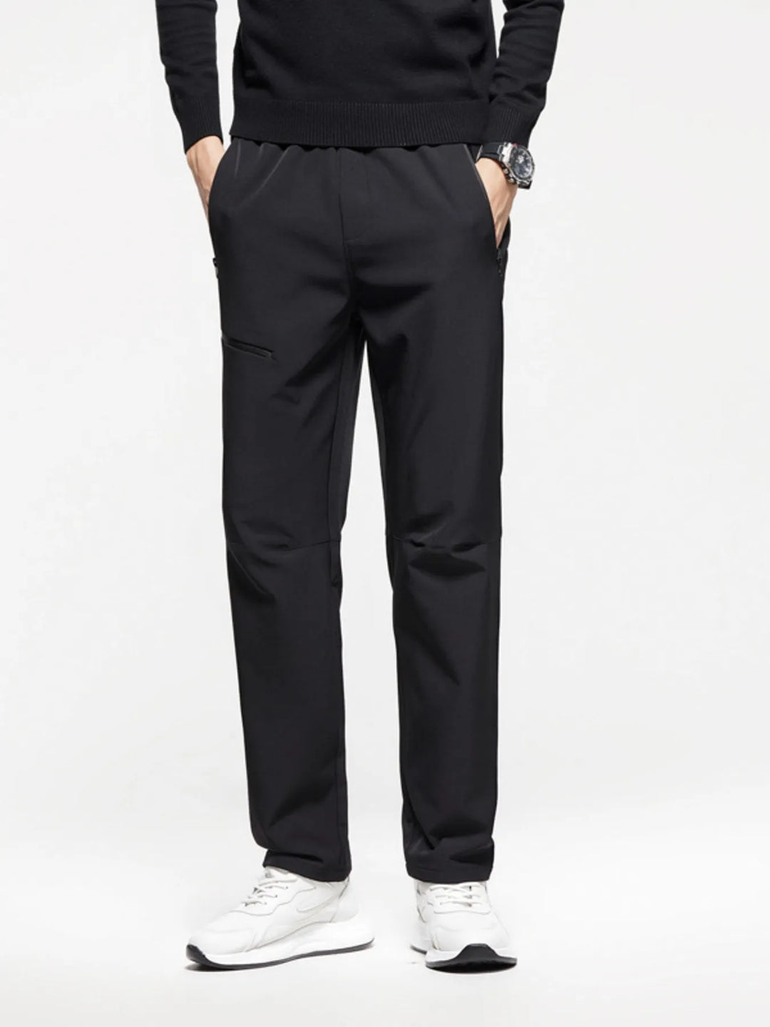 Men's Plus Size Casual Straight-Leg Pants