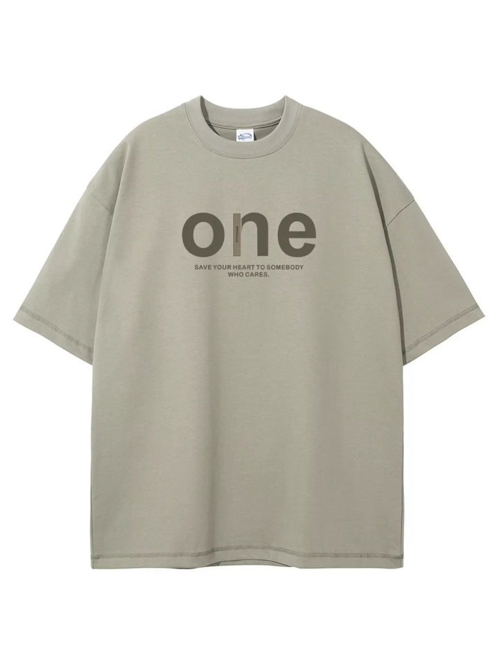 Men's Full Size Casual Letter Graphic Short Sleeve T-Shirt Plus Size