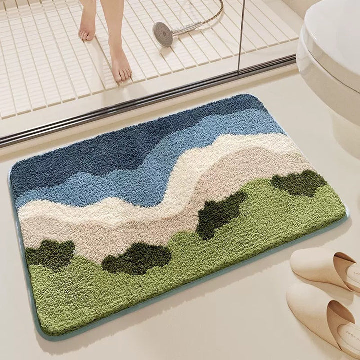 Wear-resistant Bedside Rug Doorway Water-absorbent Non-slip Doormat