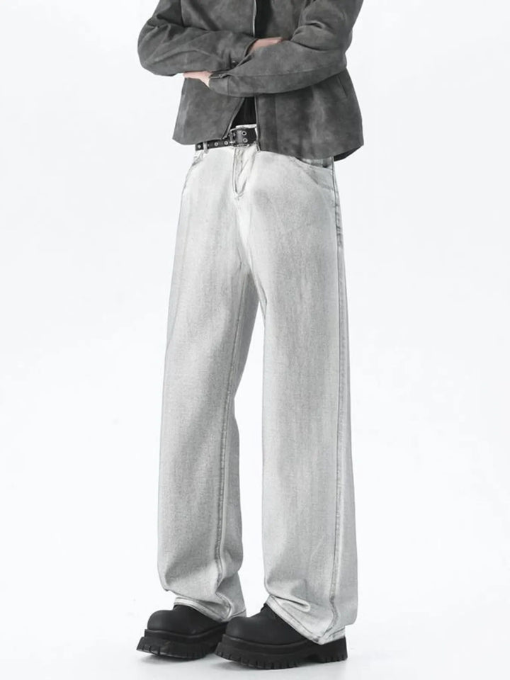 Men's Plus Size Wide Leg High Waisted Jeans