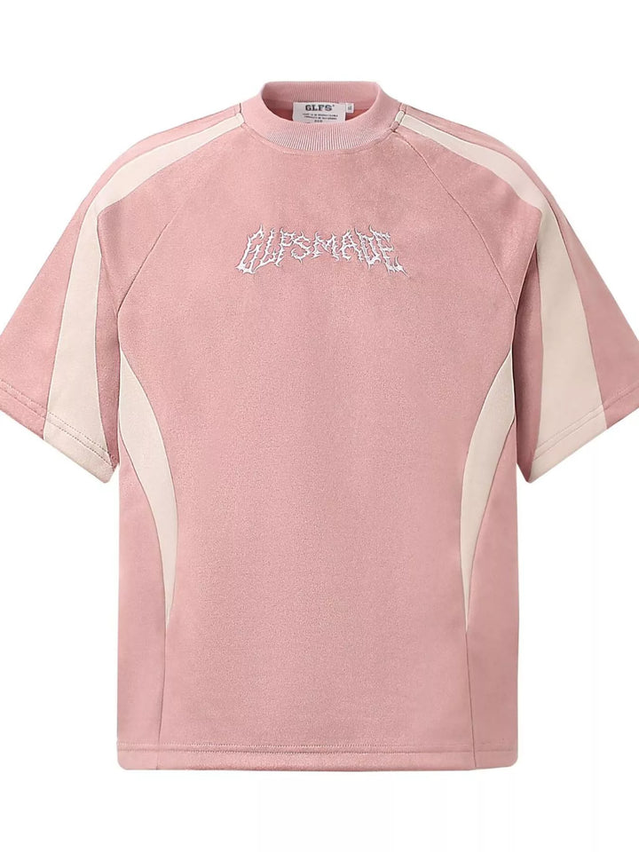 Men's Letter Embroidered Round Neck T-Shirt