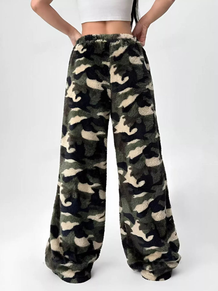 Leopard Wide Leg Pants