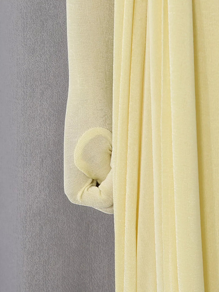 One-Shoulder Draped Maxi Dress