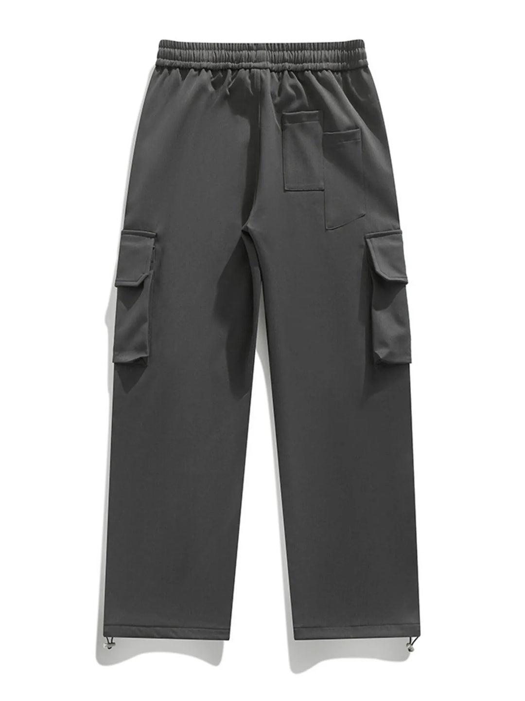 Men's Plus Size Loose Fit Cargo Pants with Drawstring