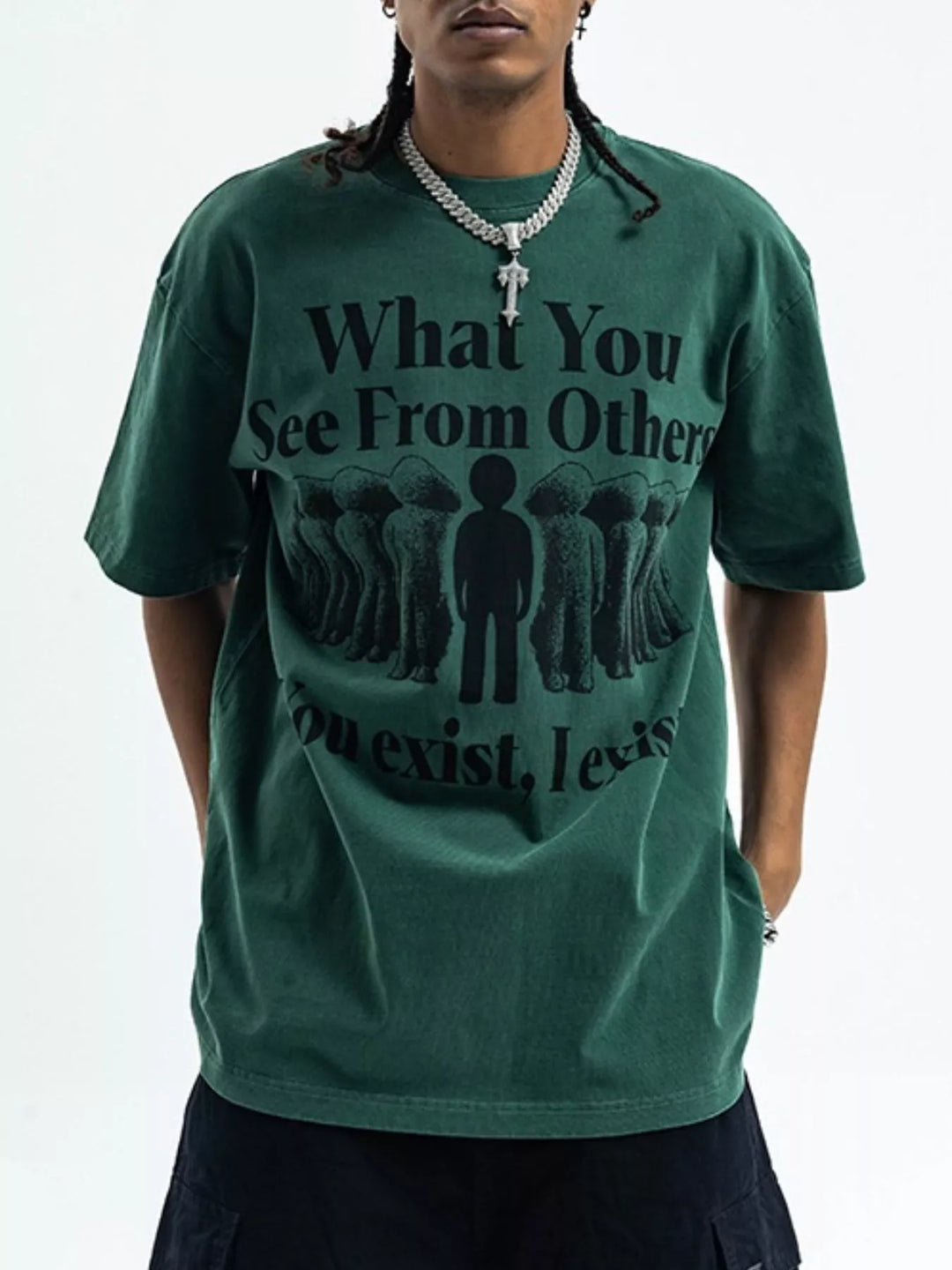 Men's Graphic Round Neck Half Sleeve T-Shirt